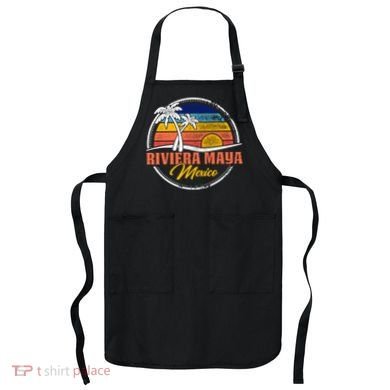 Riviera Maya Retro Sunset Apron
