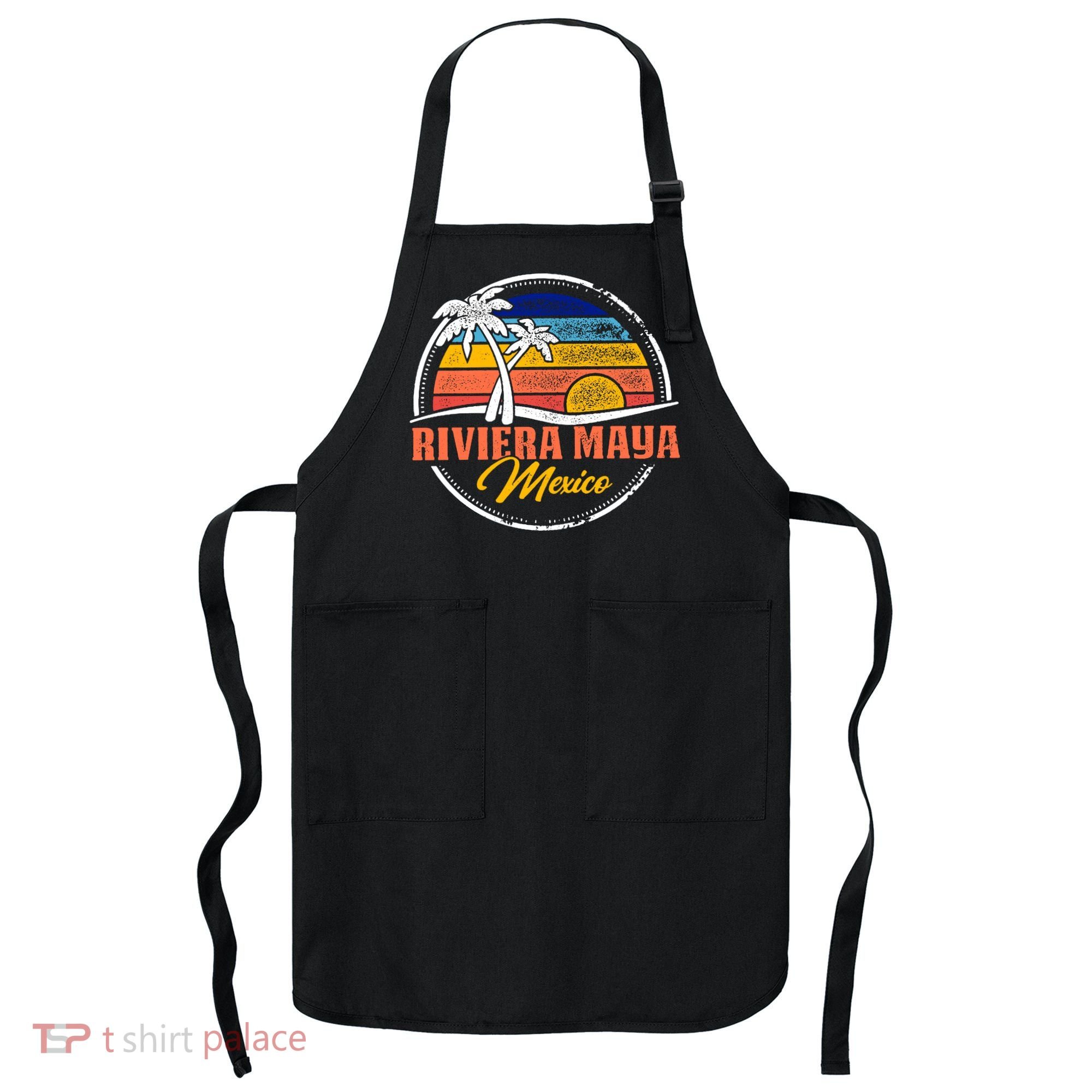 Riviera Maya Retro Sunset Apron