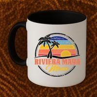 Riviera Maya Retro Sunset Coffee Mug thumb 2