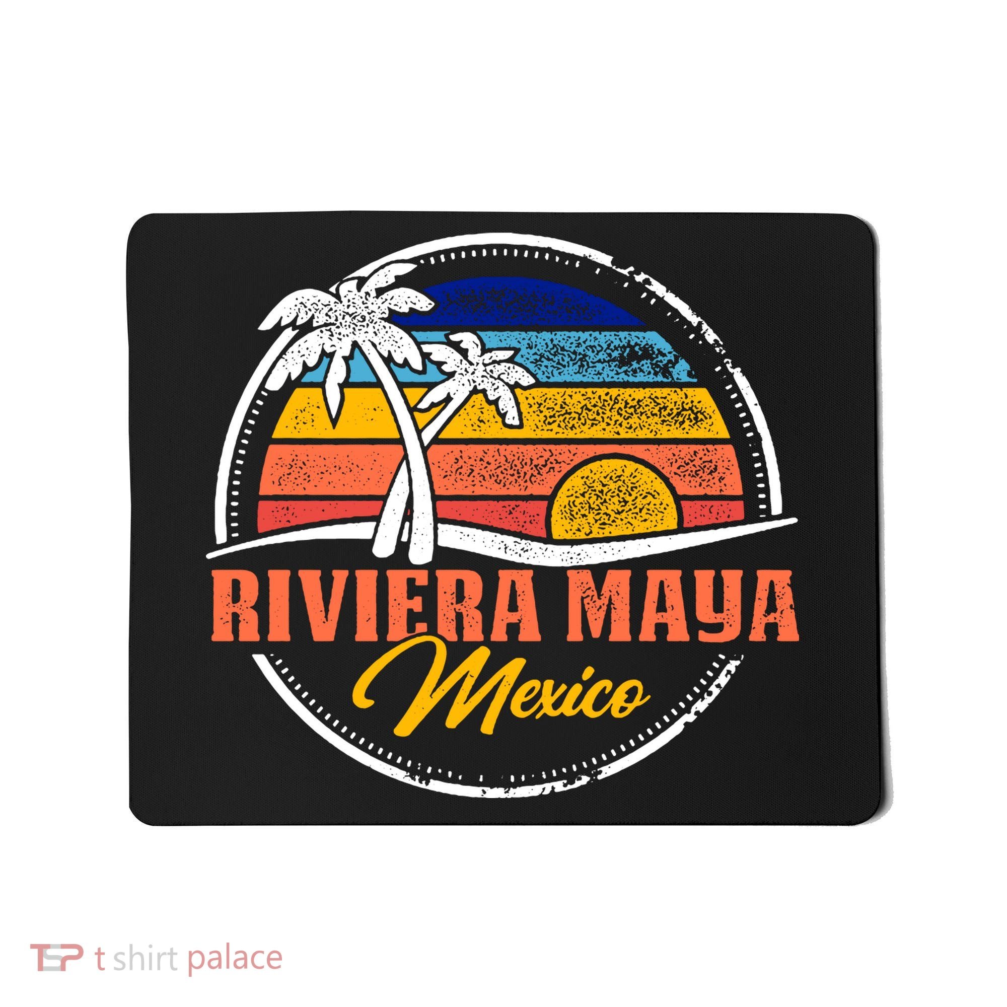 Riviera Maya Retro Sunset Mousepad