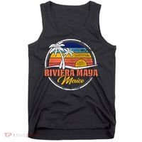 Riviera Maya Retro Sunset Tank Top thumb 0