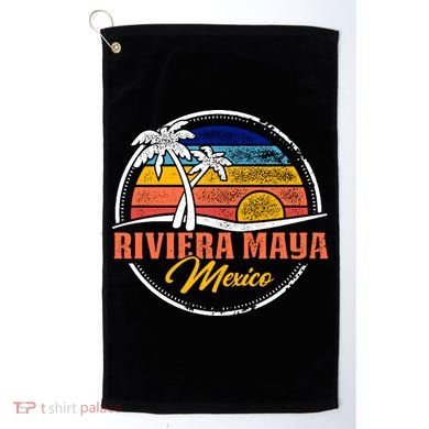 Riviera Maya Retro Sunset Golf Towel