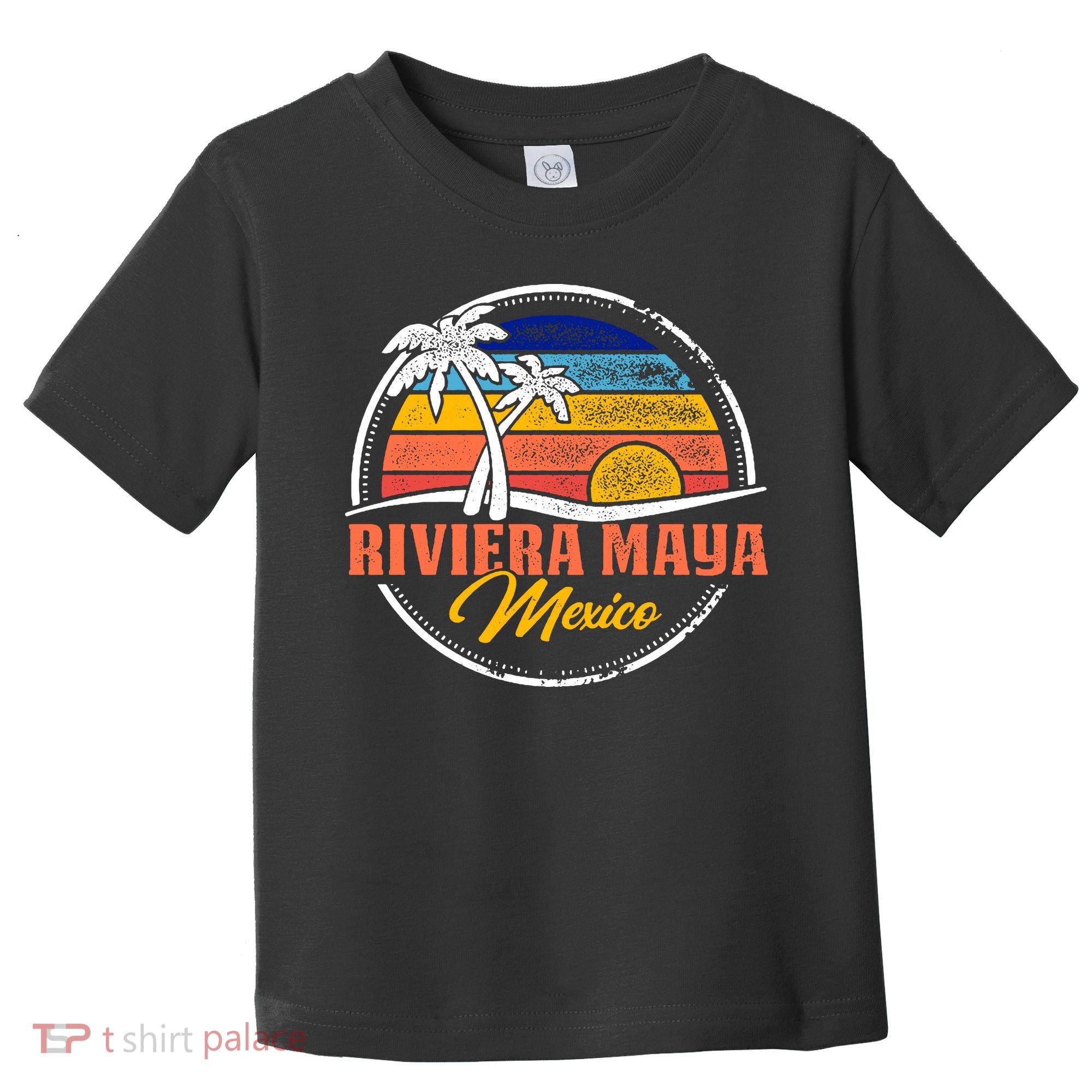 Riviera Maya Retro Sunset Toddler T-Shirt