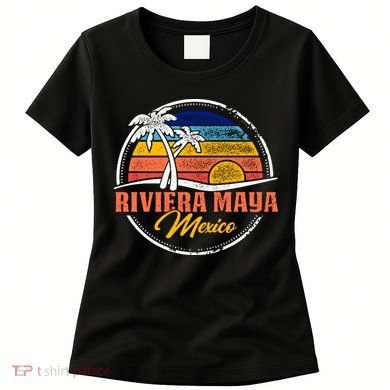 Riviera Maya Retro Sunset Women's T-Shirt
