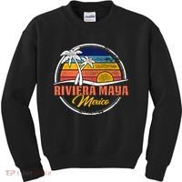 Riviera Maya Retro Sunset Kids Sweatshirt thumb 0