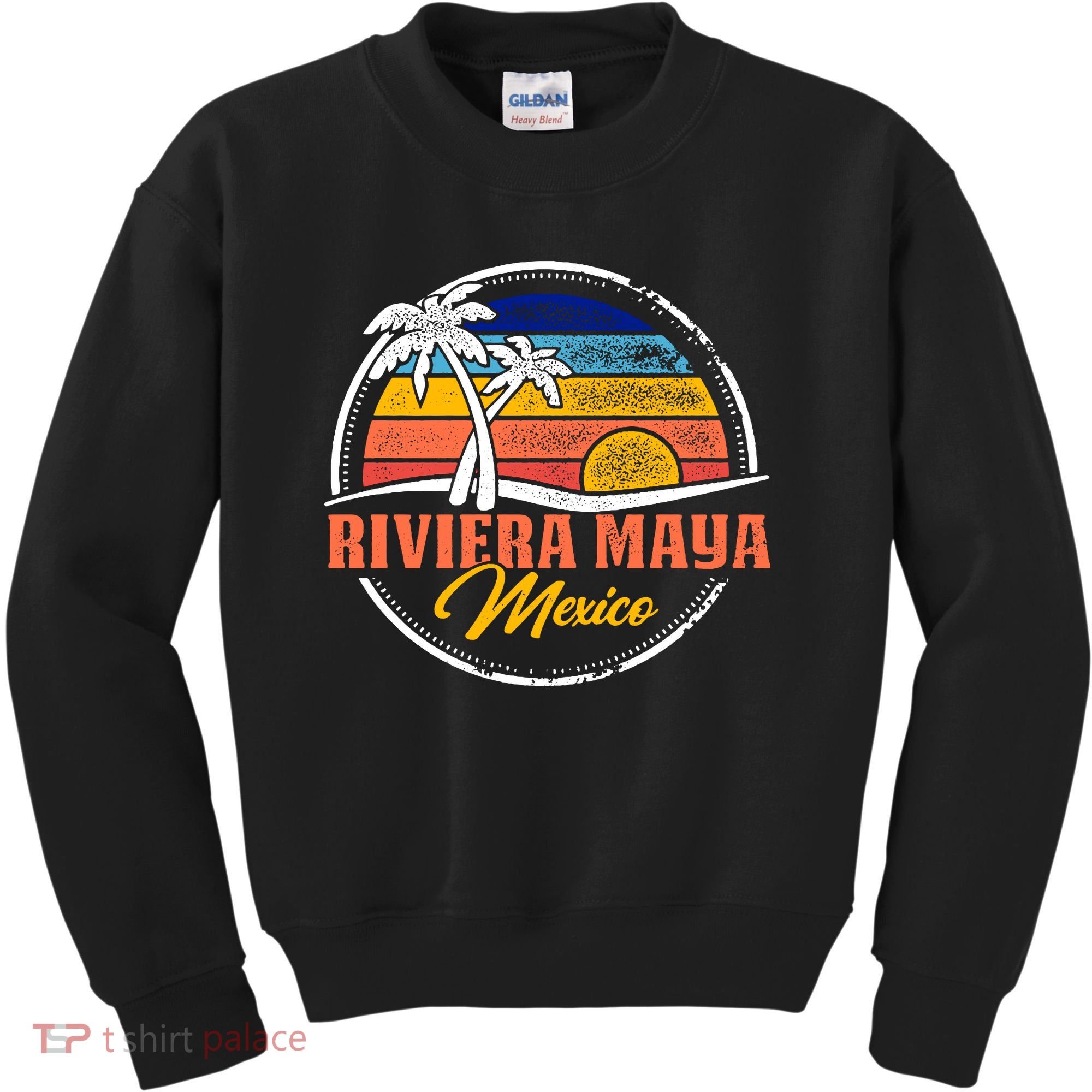 Riviera Maya Retro Sunset Kids Sweatshirt
