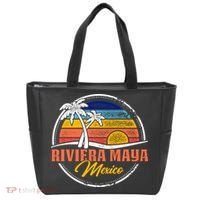 Riviera Maya Retro Sunset Tote Bag thumb 0