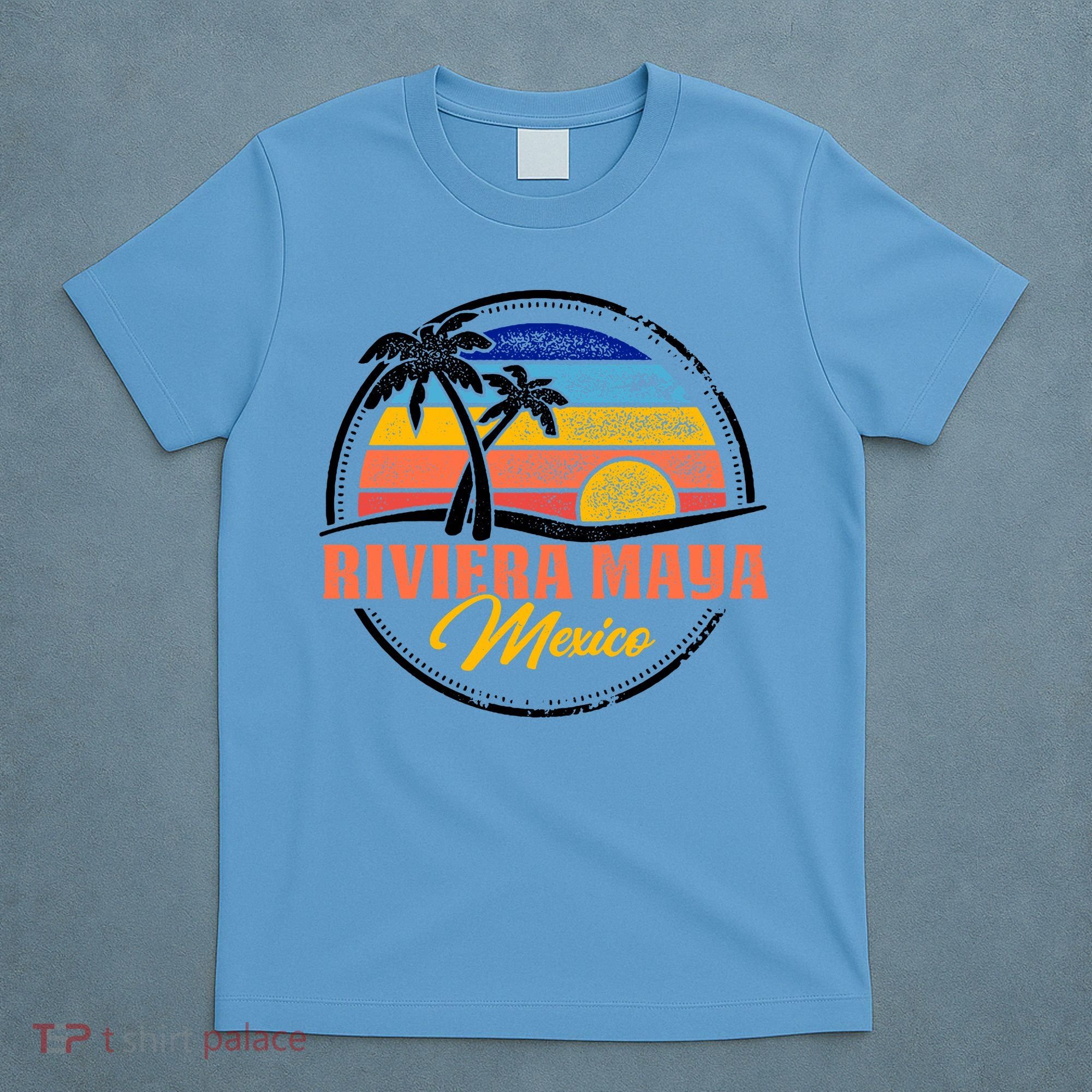 Riviera Maya Retro Sunset T-Shirt