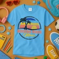 Riviera Maya Retro Sunset Kids T-Shirt thumb 3