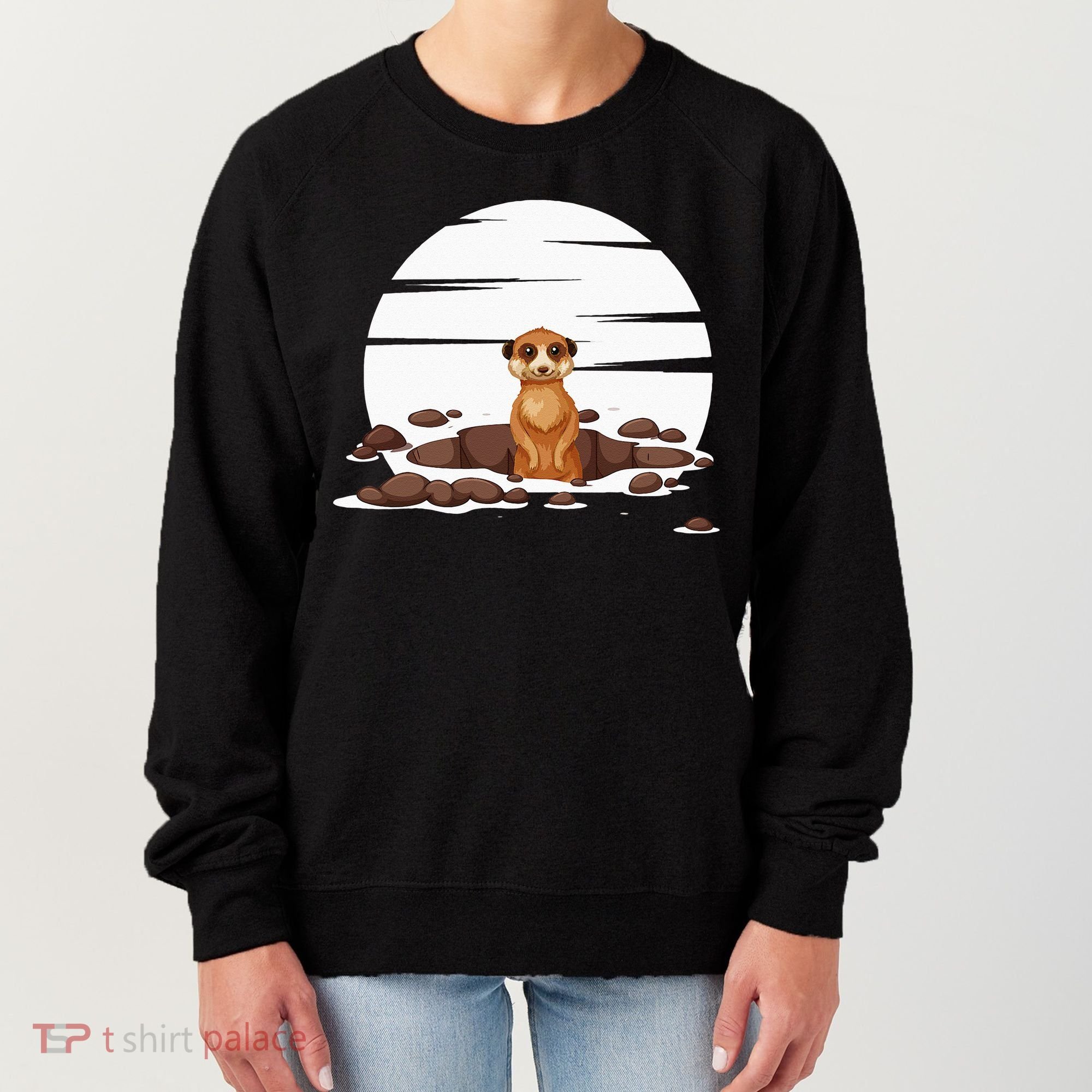 Retro Meerkat Women's Sweatshirt
