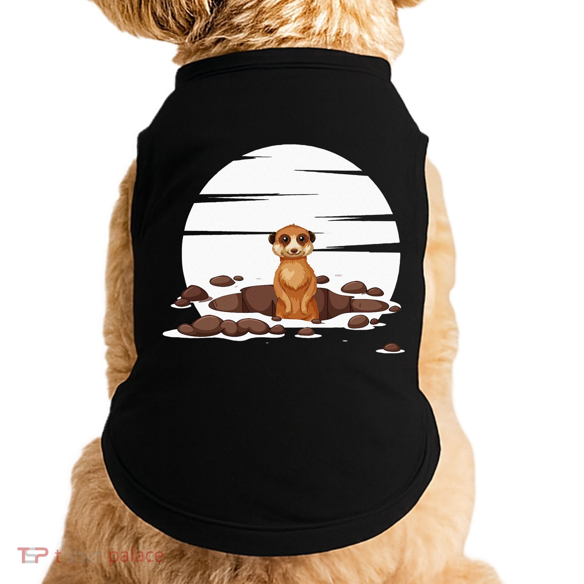 Retro Meerkat Doggie Tank
