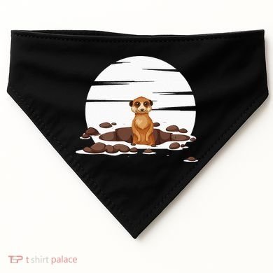 Retro Meerkat USA-Made Doggie Bandana