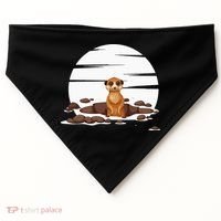 Retro Meerkat USA-Made Doggie Bandana thumb 0
