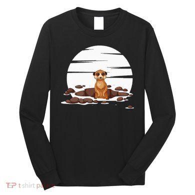 Retro Meerkat Long Sleeve Shirt