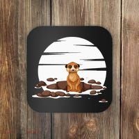 Retro Meerkat Coaster thumb 0