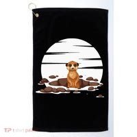Retro Meerkat Golf Towel thumb 0