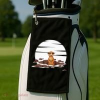 Retro Meerkat Golf Towel thumb 2