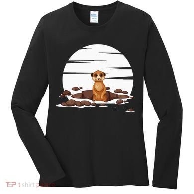 Retro Meerkat Women's Long Sleeve Shirt