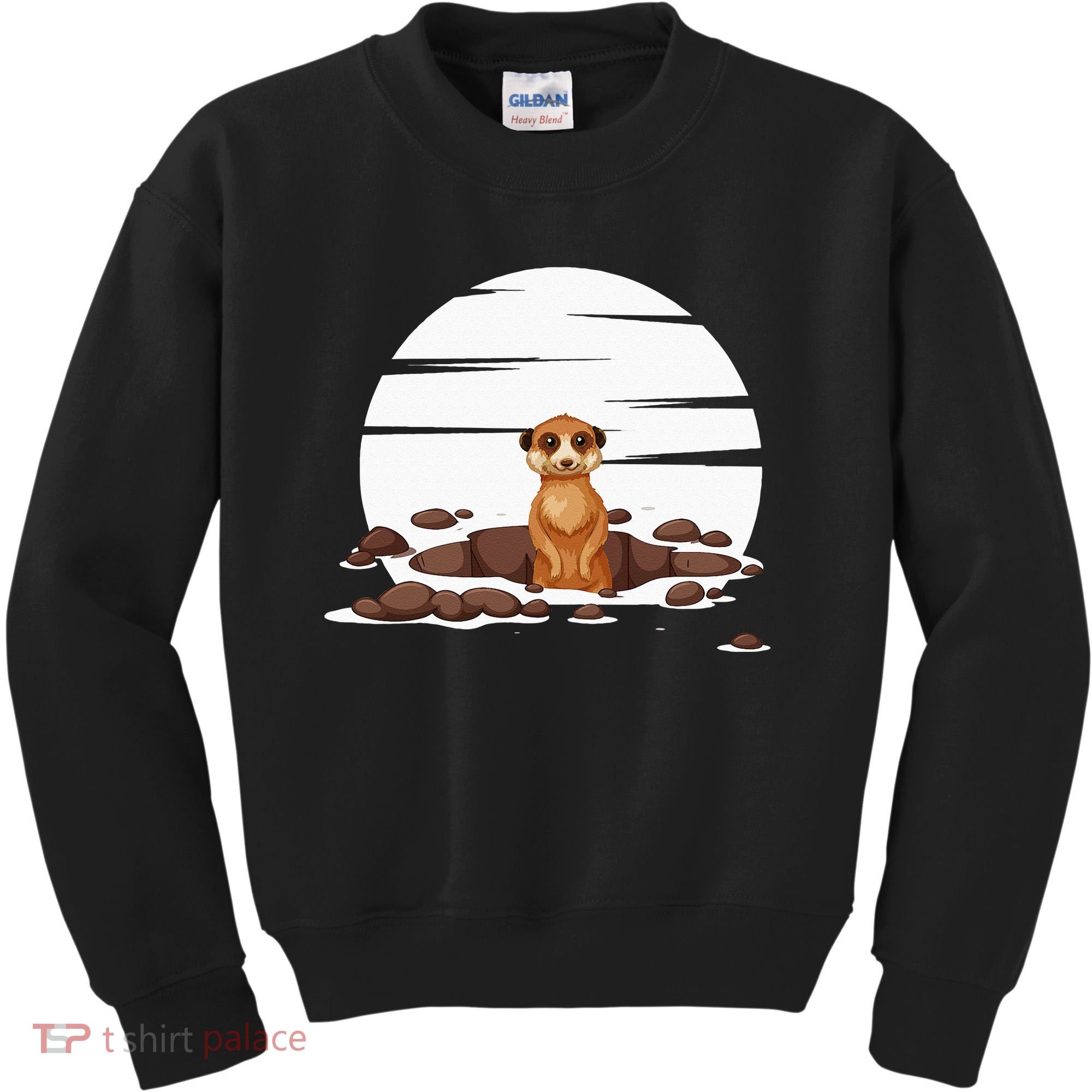 Retro Meerkat Kids Sweatshirt