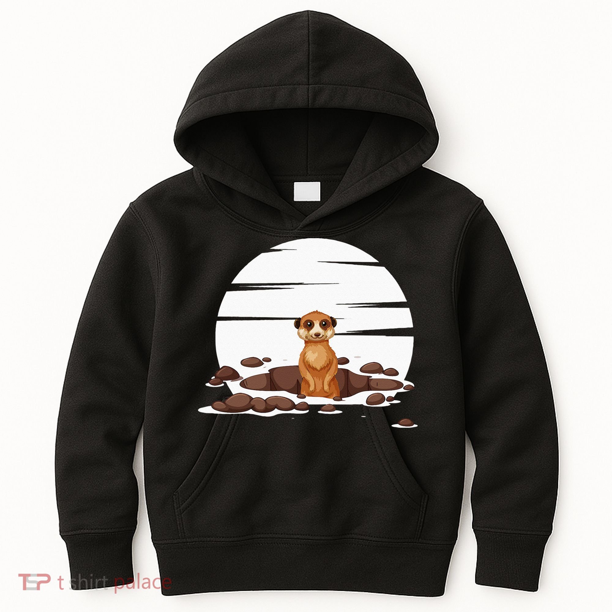 Retro Meerkat Kids Hoodie