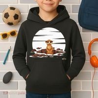 Retro Meerkat Kids Hoodie thumb 2