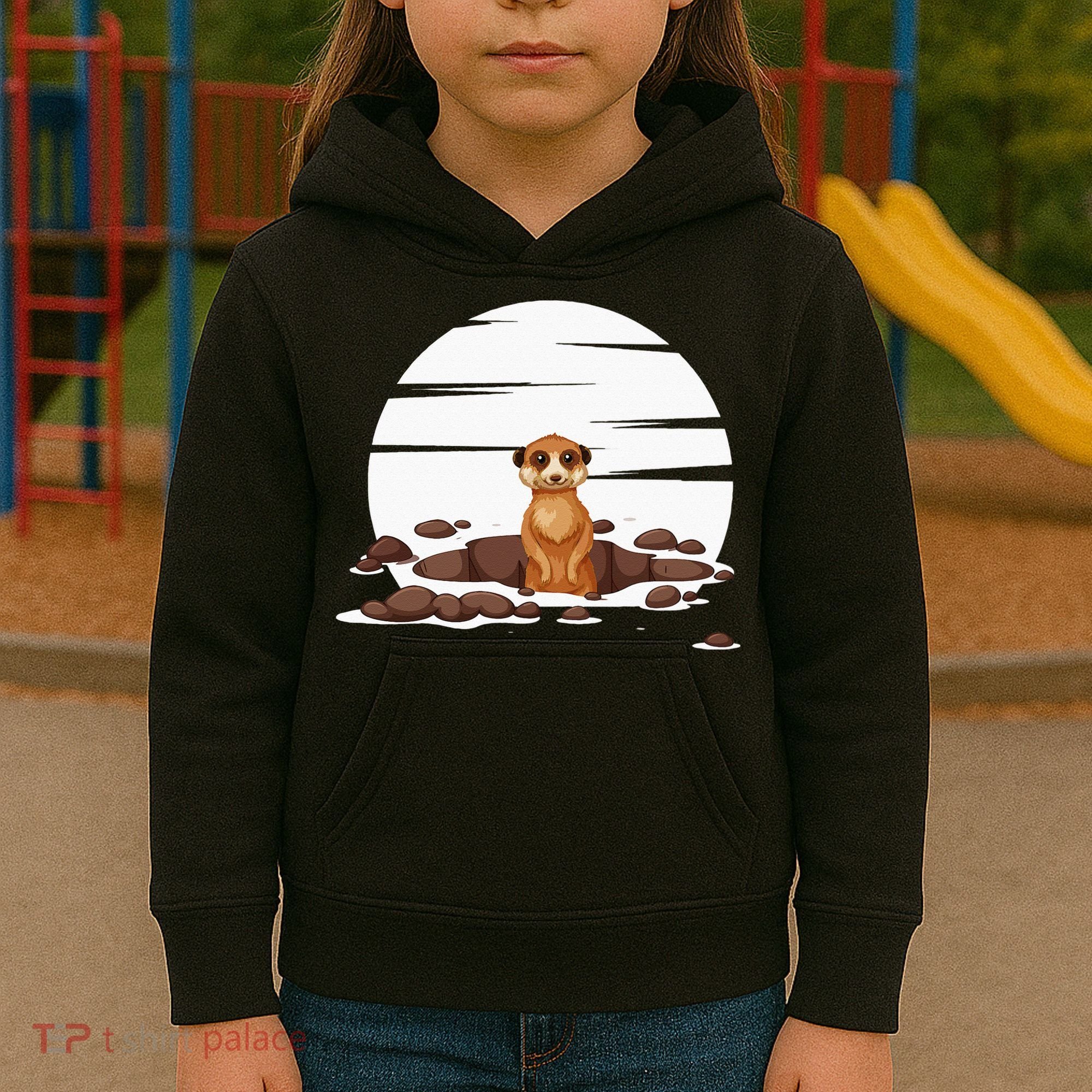 Retro Meerkat Kids Hoodie
