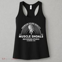 Retro Muscle Shoals Recording Studio Alabama USA Logo Women's Tank Top thumb 3