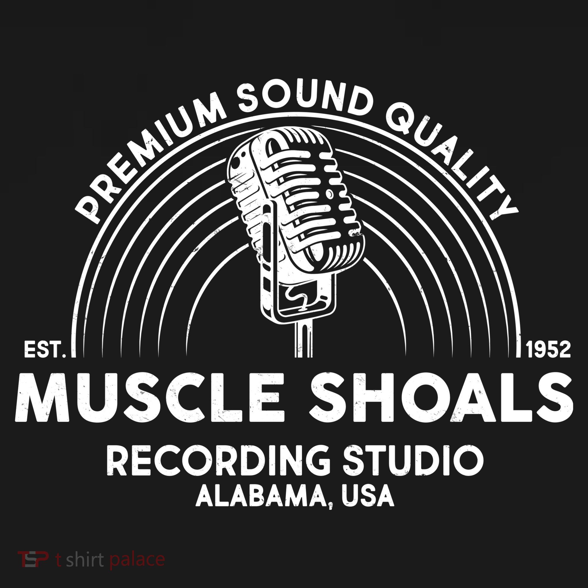 Retro Muscle Shoals Recording Studio Alabama USA Logo Women's Tank Top