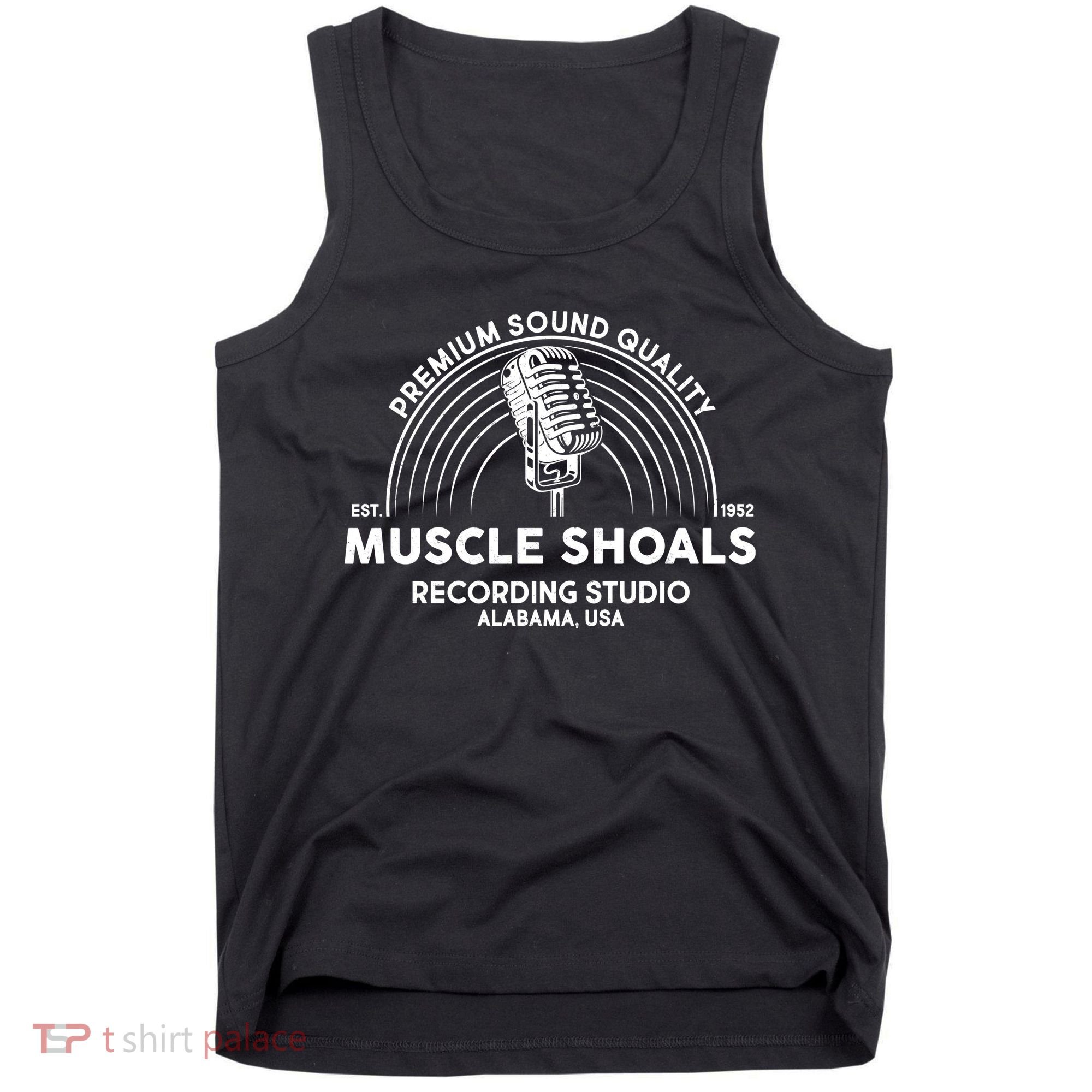 Retro Muscle Shoals Recording Studio Alabama USA Logo Tank Top