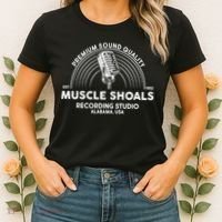 Retro Muscle Shoals Recording Studio Alabama USA Logo Women's T-Shirt thumb 2