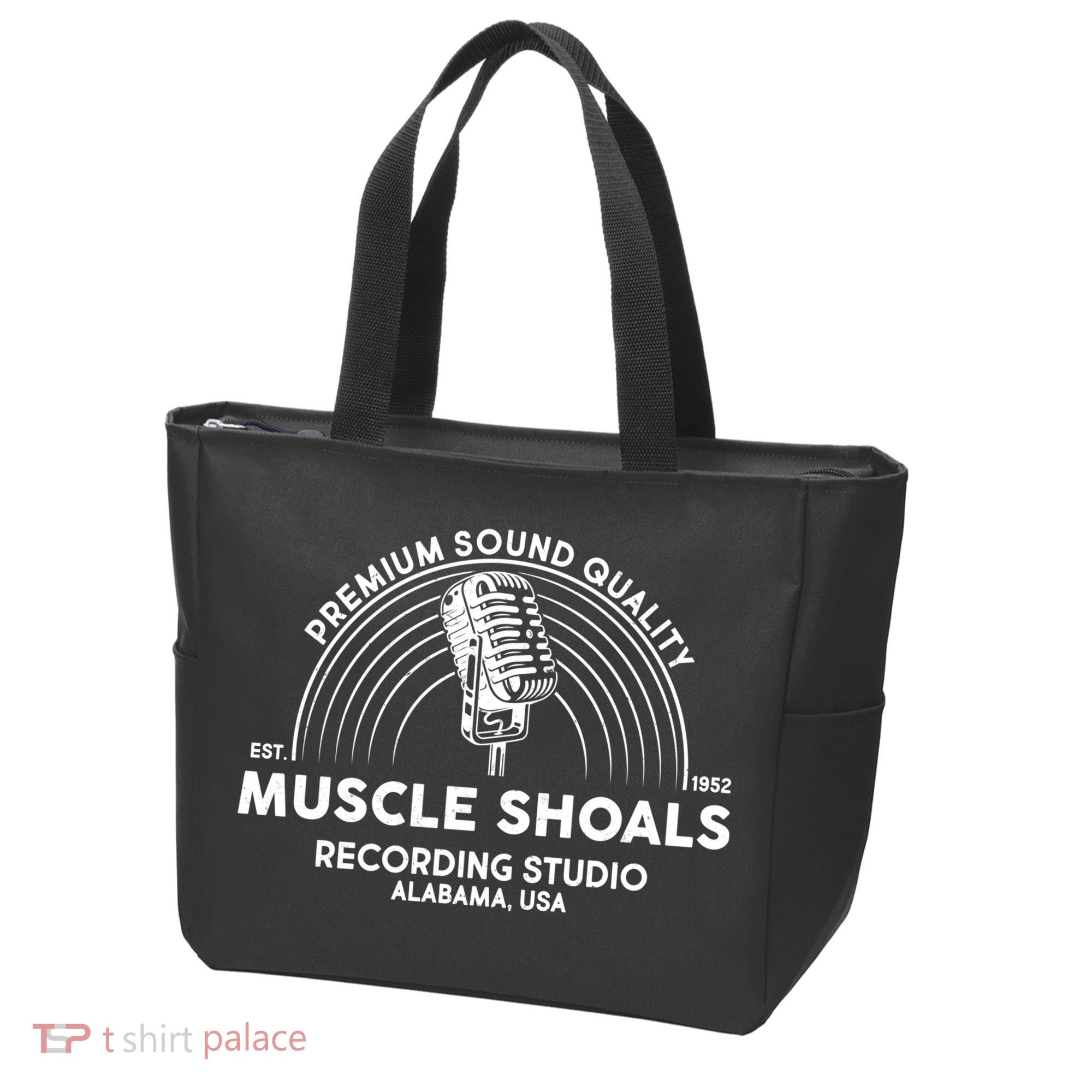 Retro Muscle Shoals Recording Studio Alabama USA Logo Tote Bag