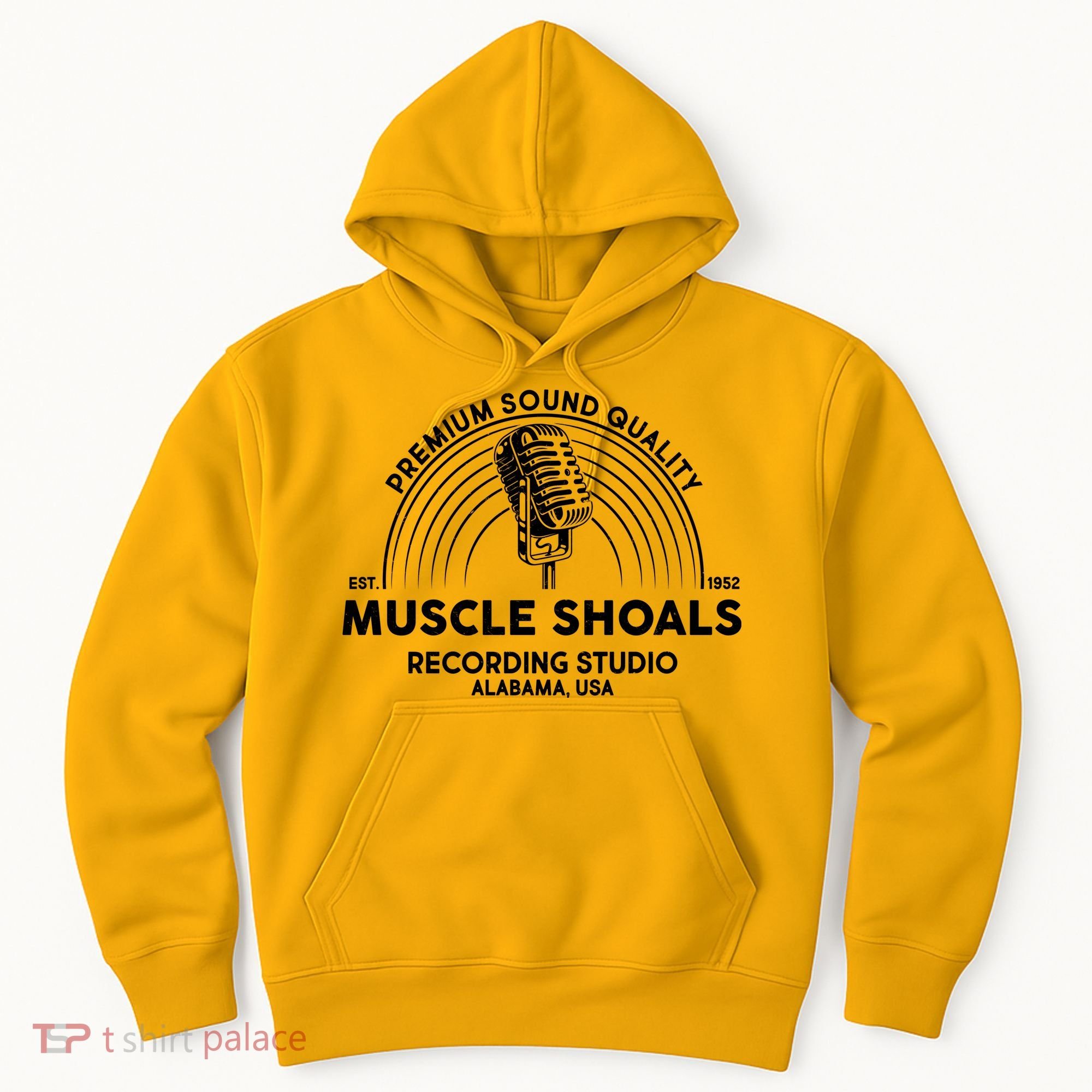 Retro Muscle Shoals Recording Studio Alabama USA Logo Hoodie