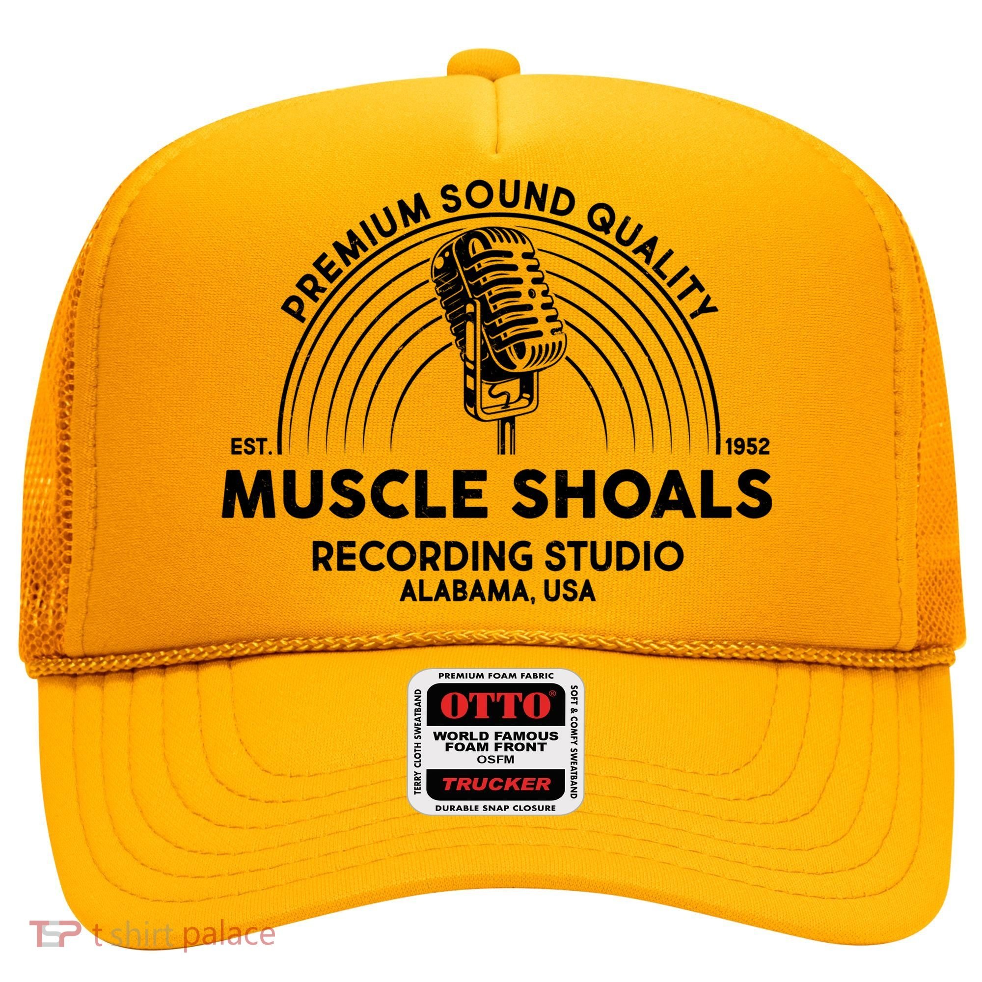 Retro Muscle Shoals Recording Studio Alabama USA Logo Hat