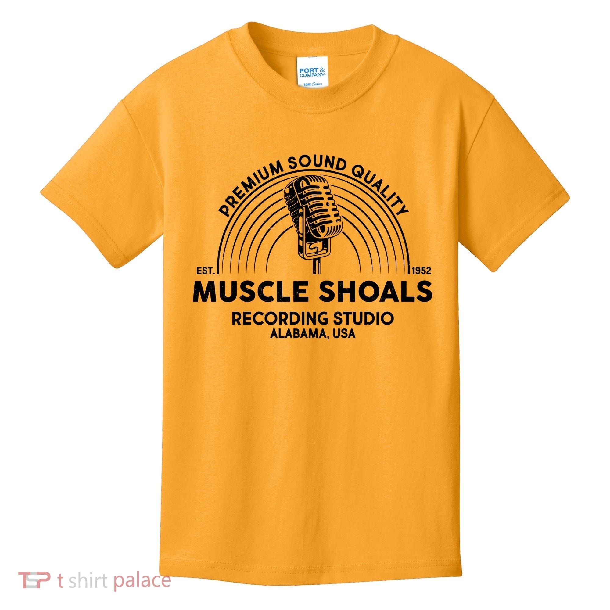 Retro Muscle Shoals Recording Studio Alabama USA Logo Kids T-Shirt