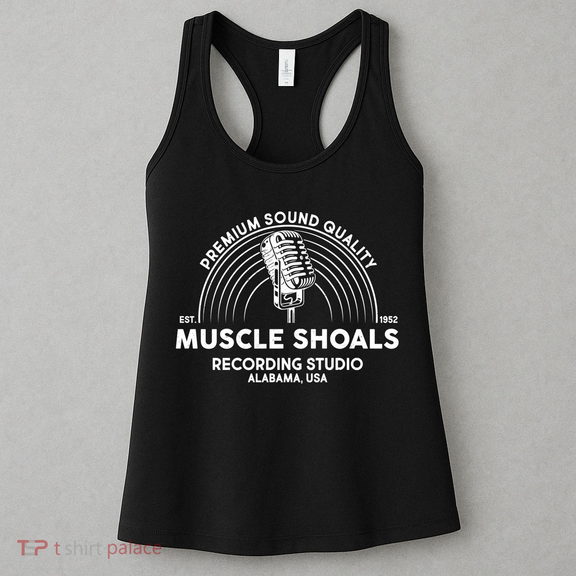 Retro Muscle Shoals Recording Studio Alabama Usa Logo Women's Tank Top