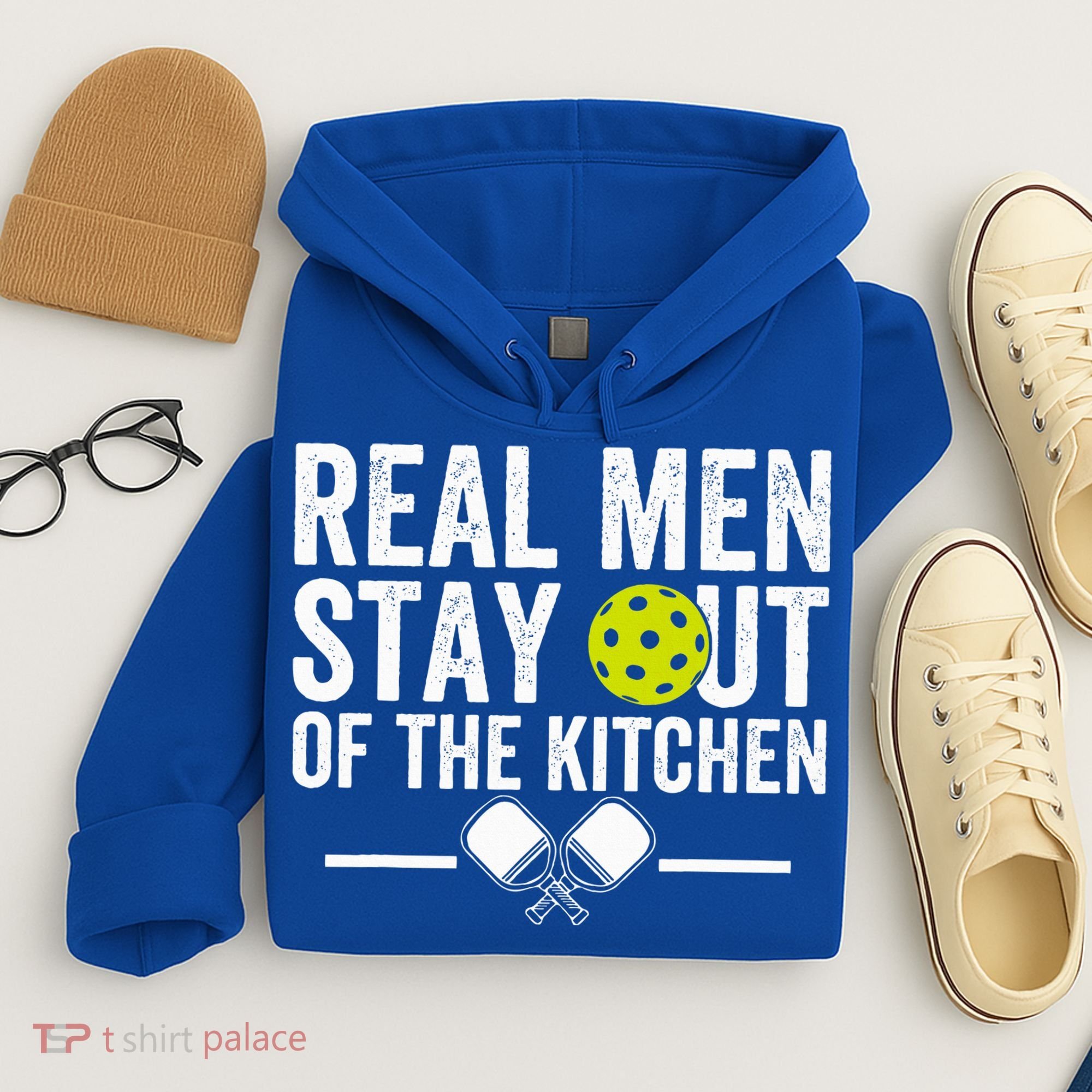 Real M.E.N Stay Out Of The Kitchen Pickleball Hoodie