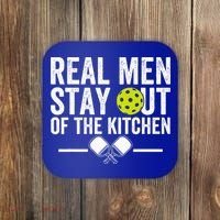 Real M.E.N Stay Out Of The Kitchen Pickleball Coaster thumb 0