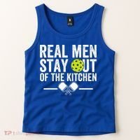 Real M.E.N Stay Out Of The Kitchen Pickleball Tank Top thumb 2