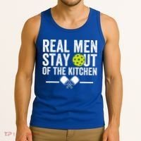 Real M.E.N Stay Out Of The Kitchen Pickleball Tank Top thumb 3