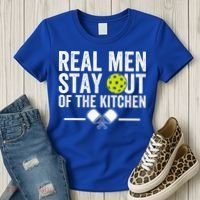 Real M.E.N Stay Out Of The Kitchen Pickleball Women's T-Shirt thumb 3
