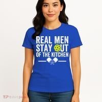 Real M.E.N Stay Out Of The Kitchen Pickleball Women's T-Shirt thumb 4