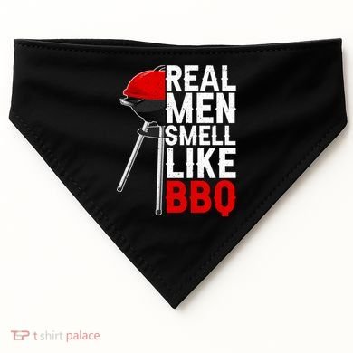 Real Men Smell Like BBQ USA-Made Doggie Bandana