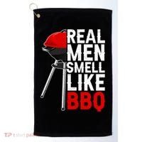 Real Men Smell Like BBQ Golf Towel thumb 0