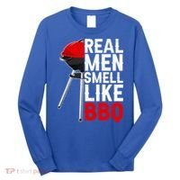 Real Men Smell Like BBQ Long Sleeve Shirt thumb 0