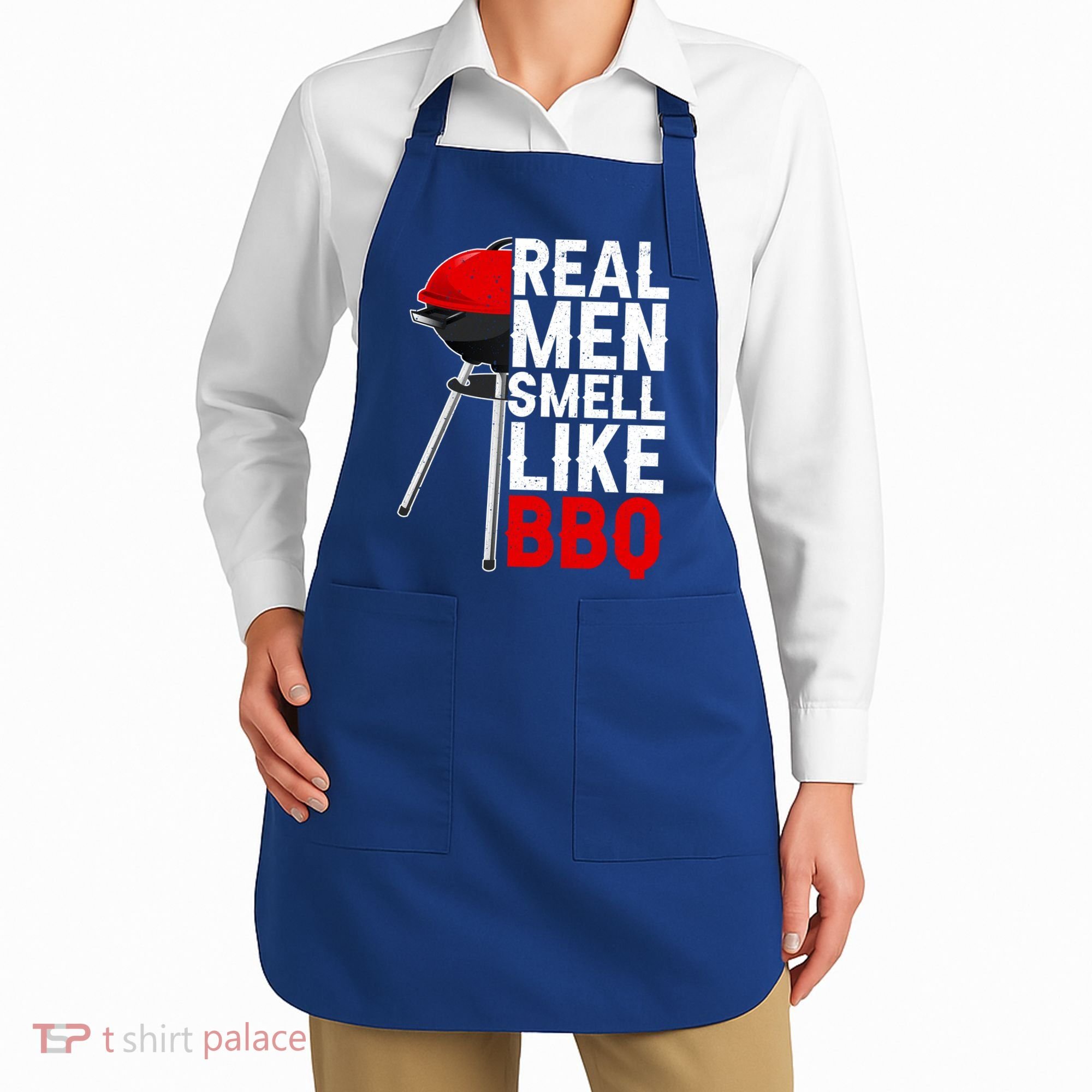 Real Men Smell Like BBQ Apron