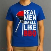 Real Men Smell Like BBQ T-Shirt thumb 3