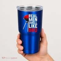 Real Men Smell Like BBQ Tumbler thumb 2