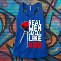 Real Men Smell Like BBQ Women's Tank Top thumb 3