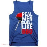 Real Men Smell Like BBQ Tank Top thumb 0