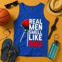 Real Men Smell Like BBQ Tank Top thumb 4